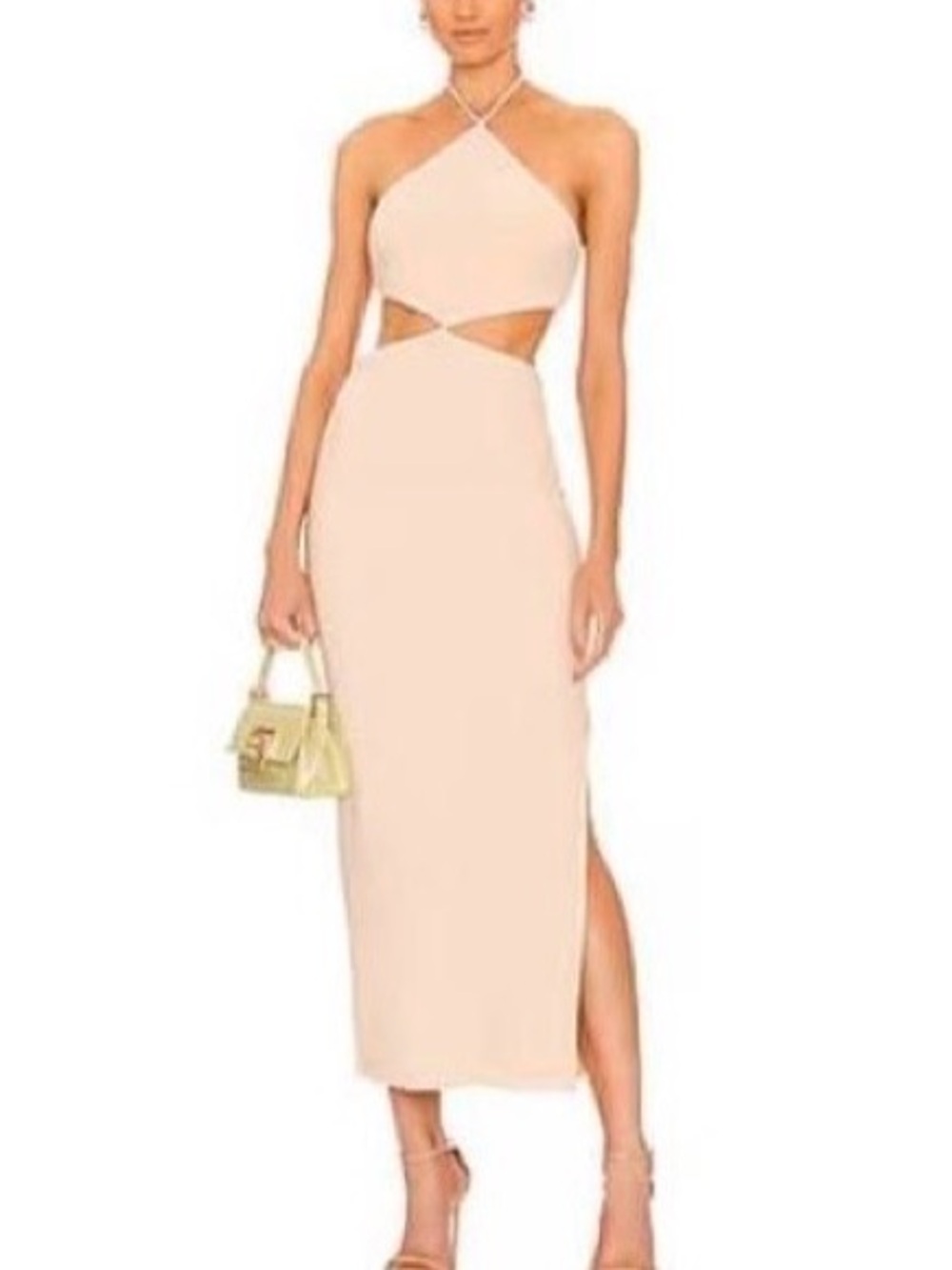 BEC+BRIDGE Iris Halter Midi Dress - Macadamia